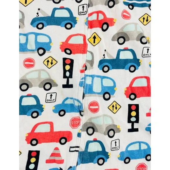 SLEEPING BABY • White/Multi Busy Town Zipadee-Zip Swaddle Transition Sleep Sack - Picture 6 of 13